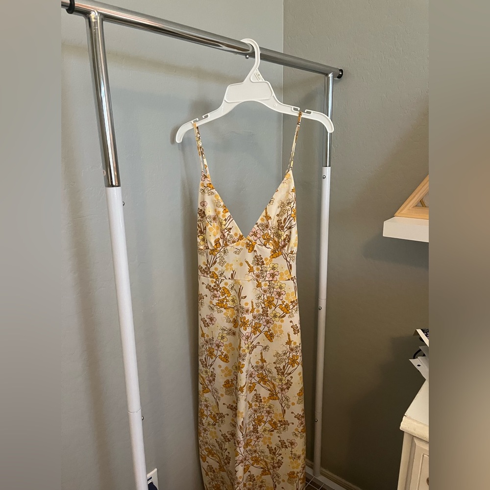 Midi Yellow Floral Dress from Forever 21 !